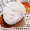 Steamer Paper Liners, 50pcs redondo de bambú (Dim Sum Non