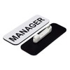 Manager 1 x 3 Name Tag, White (3 Pack)