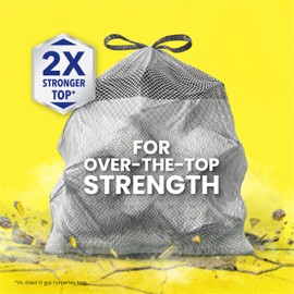 Glad Tall Kitchen Trash Bags 20 Gallon, XL MaxStrength Febreze Fresh Clean Garbage Bags, Drawstring, 80 Count