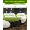 6-Pack Metal Landscape Edging 40" L x 6" H Black