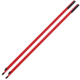 Fiberglass Golf Alignment Sticks 2 Sections Foldable Golf Direction Indicator Rod AidRed