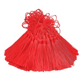 100 pz Nappe Artigianali in Seta Fatte a Mano Mini Ciondoli per Segnalibro Fai da Te, Portachiavi, Ghirlanda, Cappello di Laurea, Tende, Creazione di Gioielli, Decorazioni per Feste, Cucito, Cuscini e