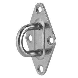 Alomejor Diamond Pad Eye 304 Stainless Steel Heavy Duty Pad Eye Boat / Yacht Accessories (6 mm)