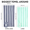 Dock & Bay Beach Towel - Quick-Drying, Sand-Free - Compact,