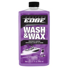 BOATER'S EDGE Wash & Wax - One-Step Wash + Wax Sealer - 32 OZ (BE1032) purple