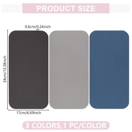 WEBEEDY 3 Colors Sewing Machine Pedal Mat No Slip Sewing Machine Muffling Mat Sewing Machine Accessories Non Slip Foot Pedal Pad Keeps Pedal in Place,Waterproof Easy to Clean,34 * 17 cm