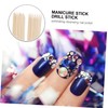 Baluue Nail Art Cuticle Pusher Remover 200pcs Wood Nail Sticks