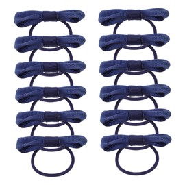TOVINANNA 12pcs Bow Hair Bands Cute Elastic Hair Ties with Bowknots for School Uniforms Everyday Outfits and Little Girl Accessories Comfortable and Stylish
