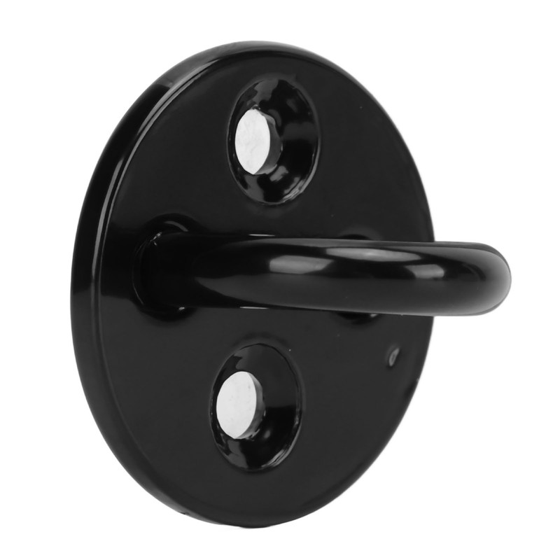 5Pcs Eye Plate Thickened Black Stainless Steel Enhanced Load Bearing