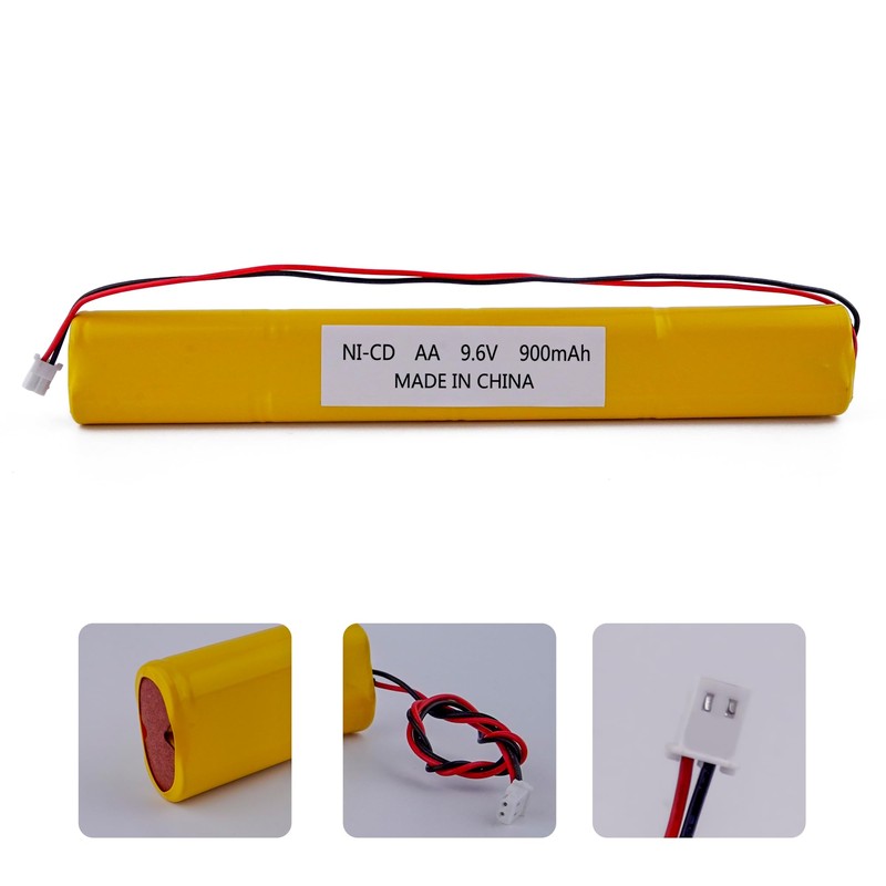 Fulpower 2 Pack 9.6V 900mAh Ni-Cd Exit Sign Emergency Light