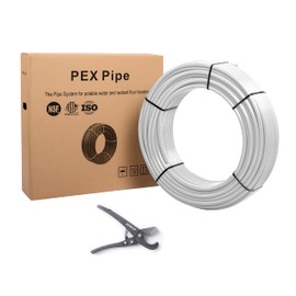 EFIELD 3/4-Inch 200 Ft Length Pex-b Pipe/Tubing (NSF Certified) White for Potable, Hot/Cold Water-Plumbing Application with a Pipe Cutter,(W-6)