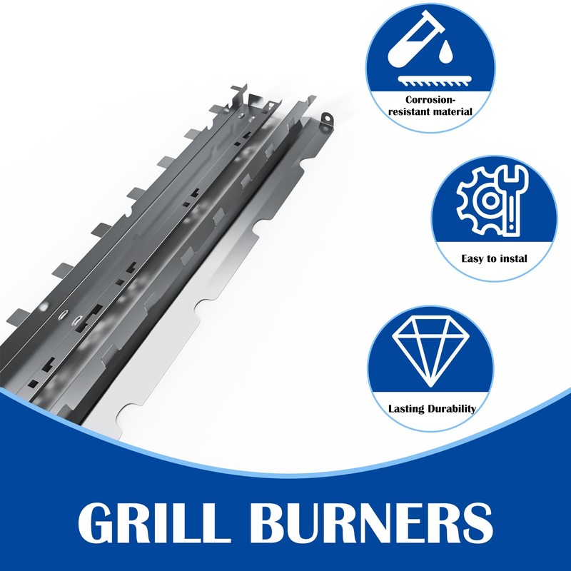SafBbcue Summit Burner Support Brackets for Weber Summit E-620 E-650