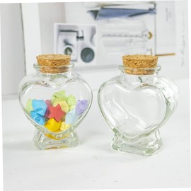 Mini bottiglia di vetro a forma di cuore bottiglia trasparente contenitori con sughero bottiglie dei desideri bottiglie decorative per alimenti accessori decorativi per la casa
