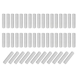 MECCANIXITY 88Pcs Dowel Pin 4mm x 18mm Shelf Support Pin 304 Stainless Steel Shelf Pegs for Shelves Cabinets Furniture Nickel Plated, Silver Tone Plated, Silver Tone