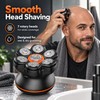 7D Electric Head Shaver for Bald Men – Waterproof Floating