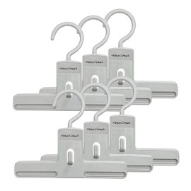 Shinko Hanger, Bottom Clipper, Width 7.9 inches (20 cm), Clothes Hanger, Easy to Hang with One Touch, Slim Design, Vertical Connection, Anti-Slip, Swivel Hook, Stylish, Slacks, Bottoms, Pants, Skirt,