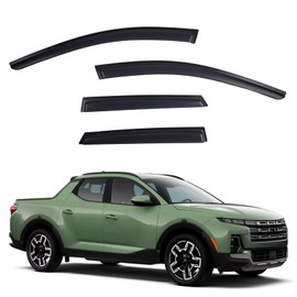 YLSCOO Window Visors Rain Guards fits Hyundai Santa Cruz 2022 2023 2024 2025, Out-Channel Window Wind Deflectors Vent Shades Accessories, Dark Smoke 4 Pcs