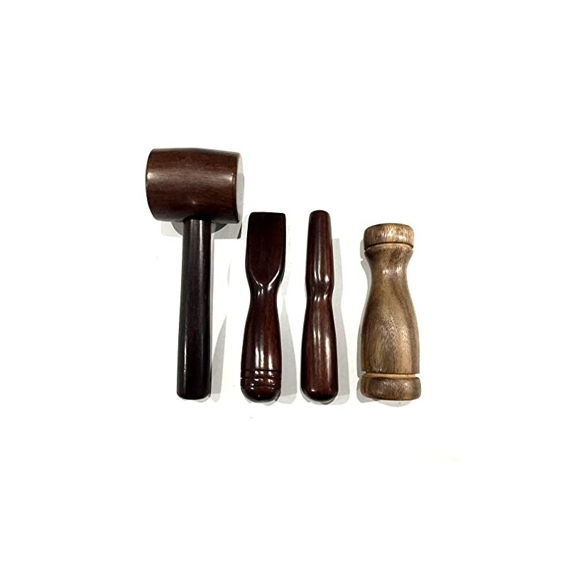 Pack 4 Hammer, Center-Punch, Chisel, Dumbbell Tok Sen Wedge Massager