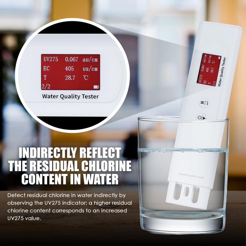 Water Quality Tester for Drinking Water, Portable 6-in-1 TDS Meter