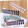 Minkissy 96pcs Frosted Matte Fake Nails Short Square Full Cover