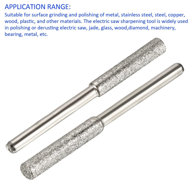 M METERXITY 8 Pack Diamond Chainsaw Sharpener - Hardness Diamond