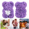 Beautiful Unique Bear Shape Simulation Flower Artificial Rose Decor Gift