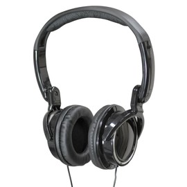 Soundlab Deep Bass Folding Stereo Headphones With Adjustable Headband Black