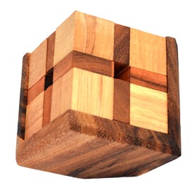 Eighth Puzzle Octagon Cube Puzzle Wood Pack Puzzle, 3D Puzzle with 8 Pieces, Puzzle Game Cube Puzzle Pentominoes Puzzle IQ Puzzle, IQ Test, Cube Puzzle, Puzzle Game