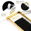 QUEWEL Self-Fanning Eyelashes Volume Eyelashes 0.07 Thickness D Curl 8-15