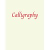 Calligraphy | 8.5" x 11" Large Practice Notebook