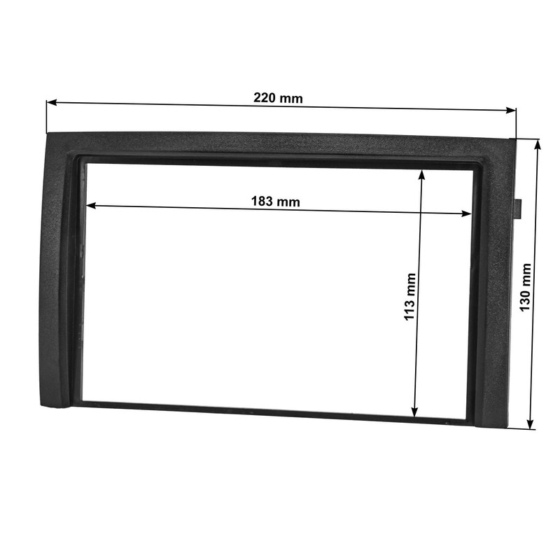 tomzz Audio 2450-017 Double DIN Radio Faceplate Compatible with Skoda