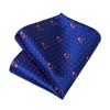 DiBanGu Christmas Ties for Men Royal Blue Red Woven Festival
