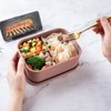Silicone Bento Lunch Box Portable Reusable 3 Compartment Microwaveable Bento