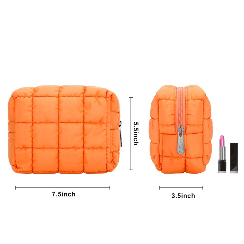 E-Tree Cute Makeup Bag,Quilted Cosmetic Bag,Make up Pouch for Purse,Toiletry