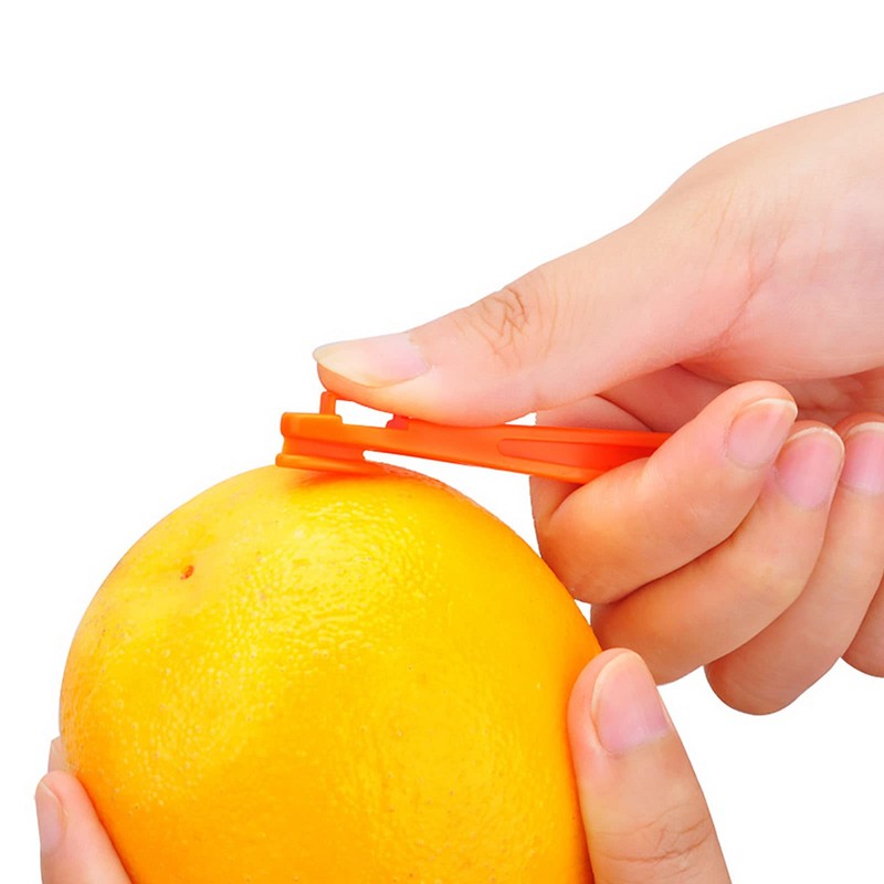 2 Pcs Orange Peeler Tools Citrus Peel Cutter Plastic Easy