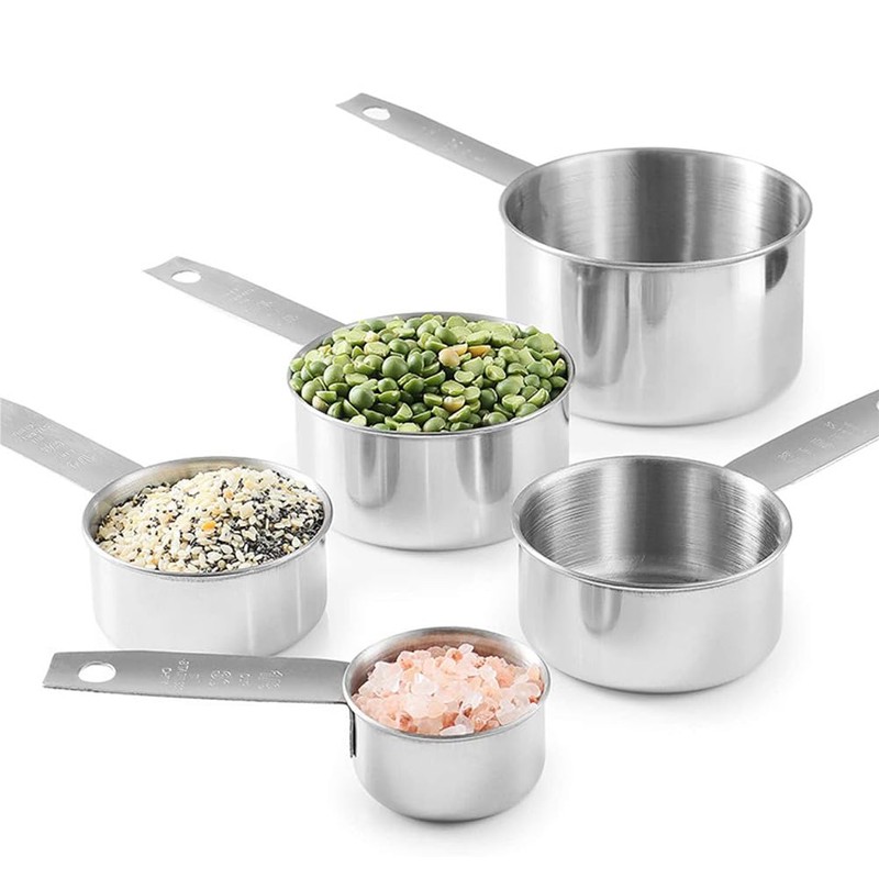 Measuring Spoon Set, Stainless Steel Dosing Spoon, Teaspoon, Measuring Cup
