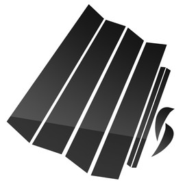 BASIKER Compatible with Toyota Camry 2018 to 2021 Door Window Trim Anti Scratch Stickers Door Pillar moldings 8 pcs