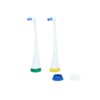 For Prior Slim, One Tuft Brush x 2, Identification Ring in 4 Colors