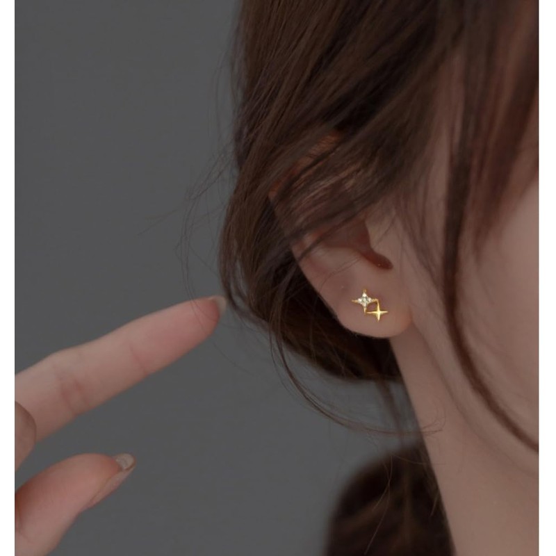 Silver 925 Earrings, Silver, Gold, 18K Coating, Pink Gold, Hypoallergenic,