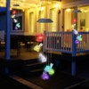 Solar Cat Wind Chimes, 6 LED Cat Memorial Wind Chimes