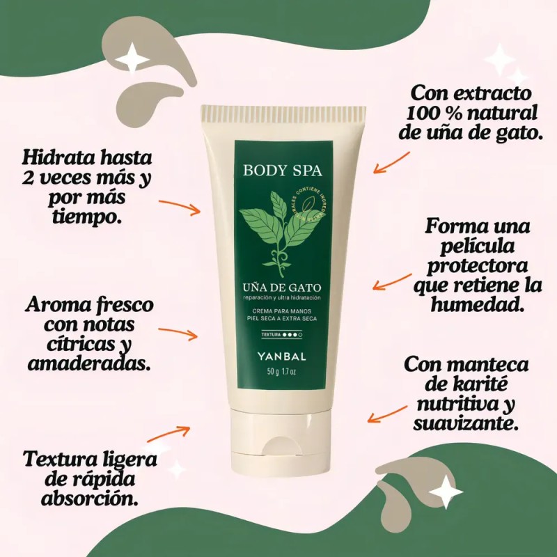 Crema Reparadora Para Manos Uña De Gato - g