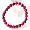 Gold Stone Pink Tiger Eye Bracelet, 0.3 inches (8 mm),