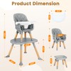 Ezebaby Baby High Chair, 8 in 1 Convertible High Chairs