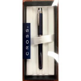 Cross Helios Blue Lacquer Medium Point Fountain Pen (Black Ink) New In Box