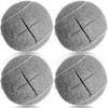 HiBallBall 4 Pack Precut Tennis Balls for Walkers, Heavy Duty
