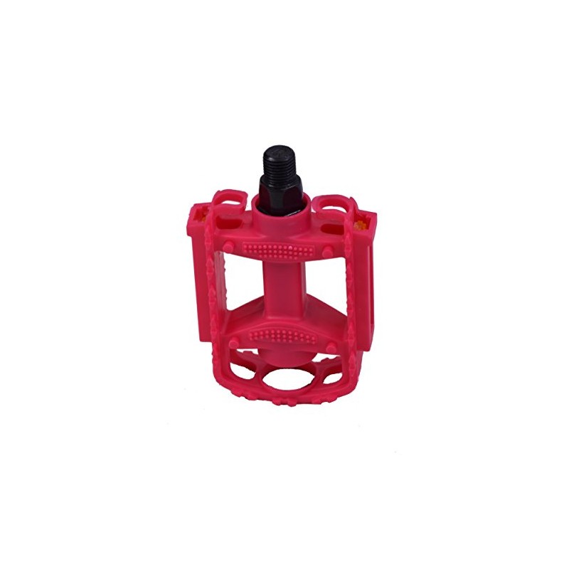 Ammaco Kids Bike Bicycle Pedals Girlie Pink Plastic 1/2" Thread