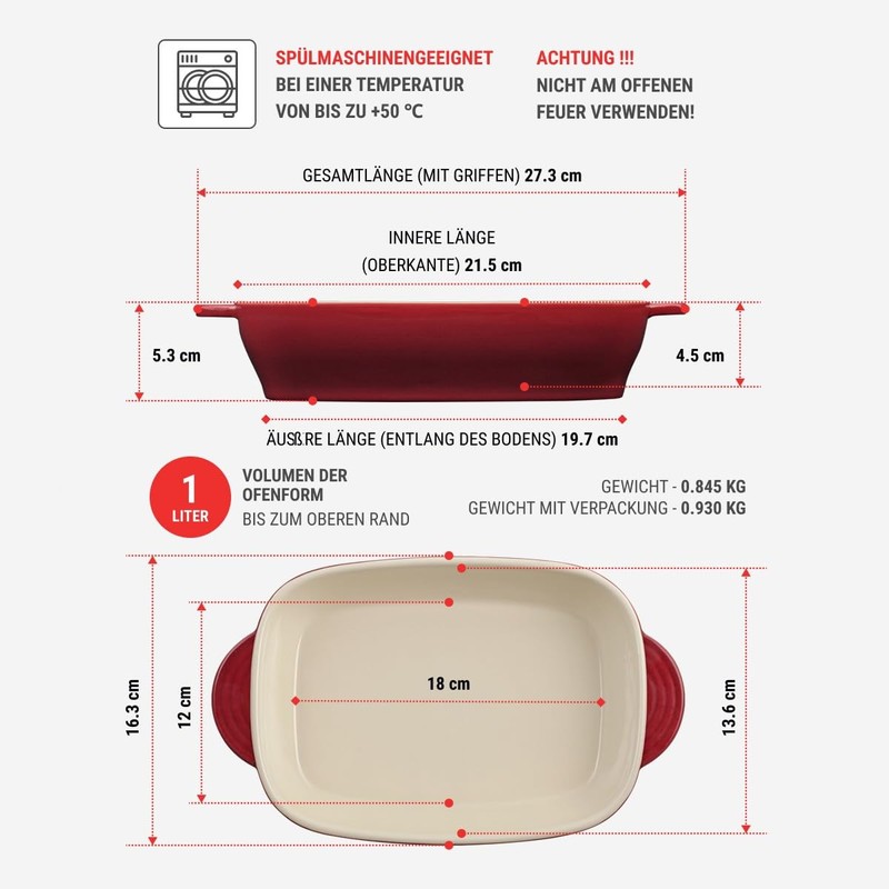 RESTO Casserole dish, baking mould, lasagne mould, bread baking mould,