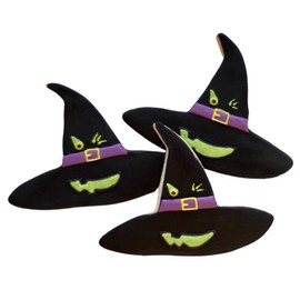 1 Dz. Haunted Hat Cookies! Great for the classroom! Themed Party Favors or Gift!