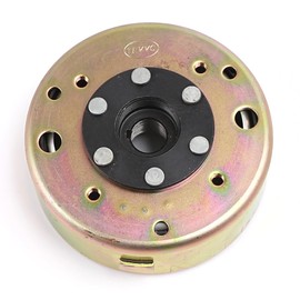 Mokuo GY6 150CC Magnet Flywheel Rotor 8 Coil Compatible with Chinese GY6 150cc 4-Stroken 152QMI 157QMJ Engine Scooter Mopeds ATV Go Kart