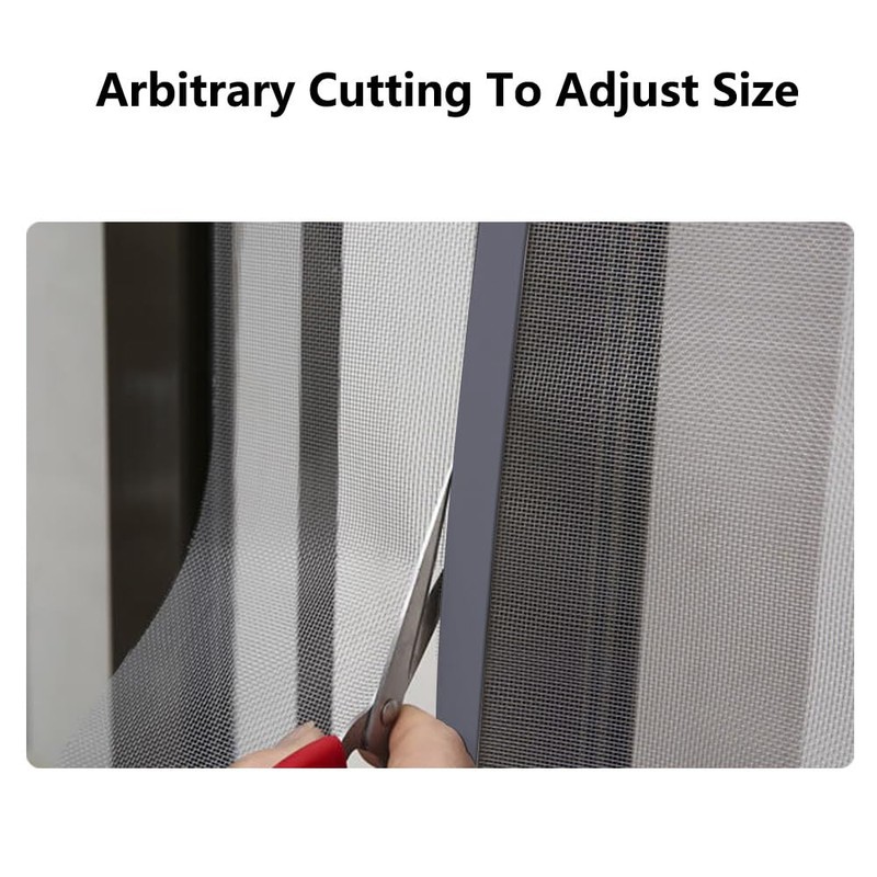Magnetic Window Screen, 0.6 * 1.0m/1.9 * 3.3ft Polyester Screen